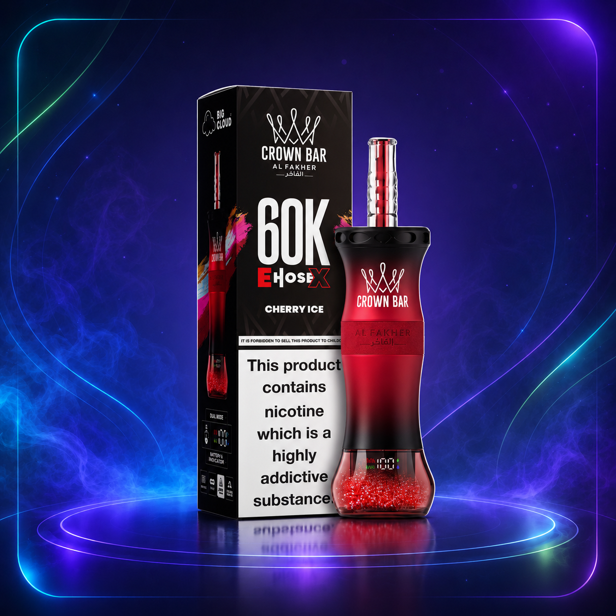 Jednorazówki Al Fakher Crown Bar E-Hose X 60000 Buchów